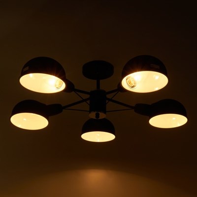 Люстра 71801/5 5х40W E14 черный/хром 69х69х23 см - фото 1000089