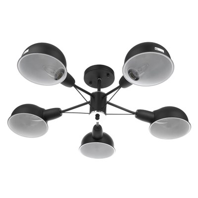 Люстра 71801/5 5х40W E14 черный/хром 69х69х23 см - фото 1000092