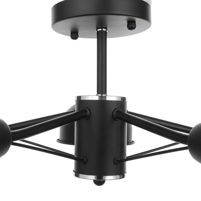 Люстра 71801/5 5х40W E14 черный/хром 69х69х23 см - фото 1000093