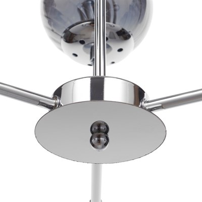 Люстра 65801/6 6х60W E27 хром/дымчатый 75х75х56 см - фото 1000100