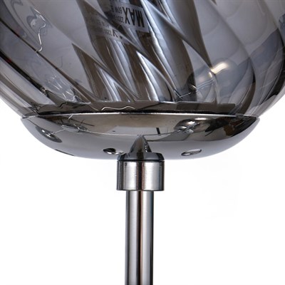 Люстра 65801/10 10х60W E27 хром/дымчатый 75х75х56 см - фото 1000110