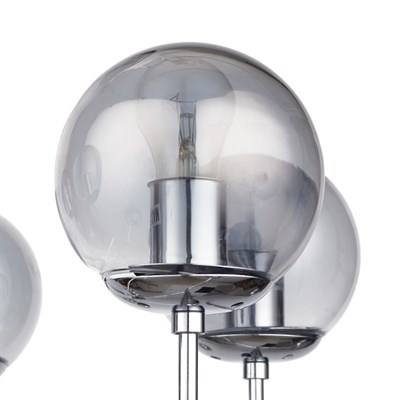 Люстра 06801/10 10х60W E27 хром/дымчатый 90х90х59 см - фото 1000123