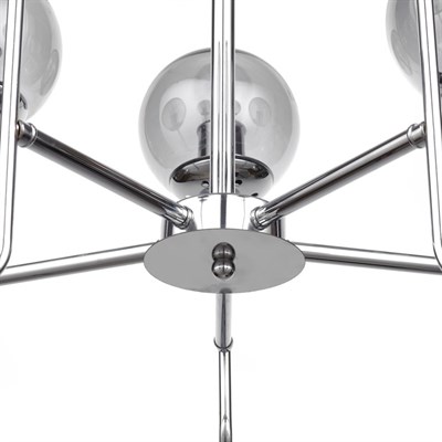 Люстра 06801/10 10х60W E27 хром/дымчатый 90х90х59 см - фото 1000124