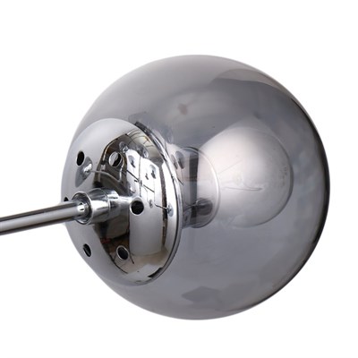 Люстра 06801/10 10х60W E27 хром/дымчатый 90х90х59 см - фото 1000127