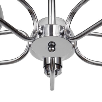 Люстра 29801/5 5х40W E14 хром/дымчатый 53х53х38 см - фото 1000152