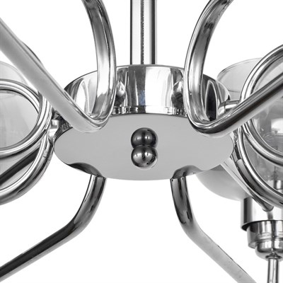 Люстра 29801/8 8х40W E14 хром/дымчатый 78х78х38 см - фото 1000159