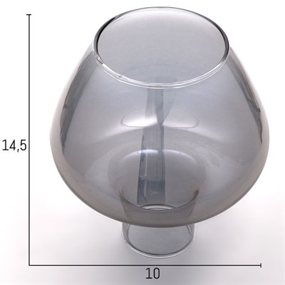 Люстра 29801/8 8х40W E14 хром/дымчатый 78х78х38 см - фото 1000160