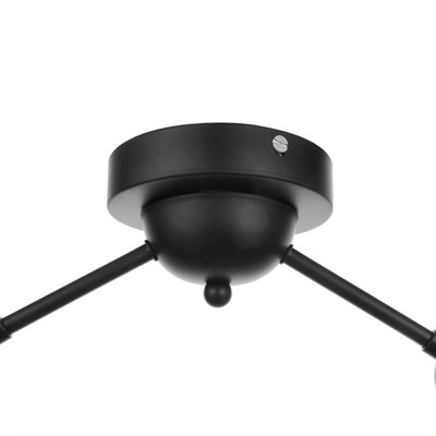 Люстра 49801/6 6х60W E27 черный/белый 82х40х36 см - фото 1000166