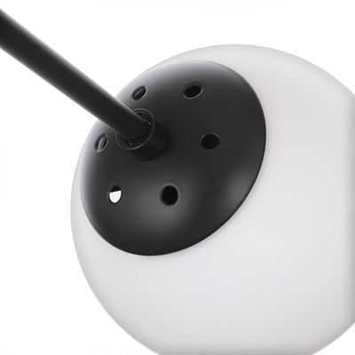 Люстра 49801/6 6х60W E27 черный/белый 82х40х36 см - фото 1000167