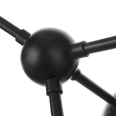 Люстра 49801/6 6х60W E27 черный/белый 82х40х36 см - фото 1000168