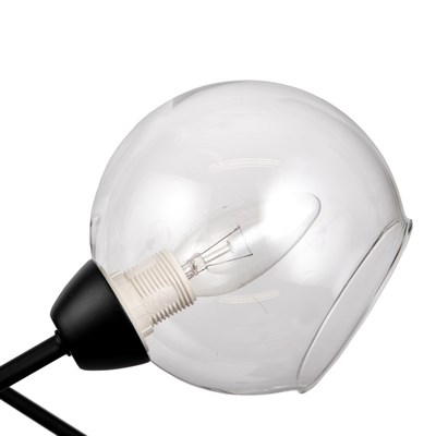 Люстра 99801/8 8х40W E14 черный/прозрачный 89х89х62 см - фото 1000175