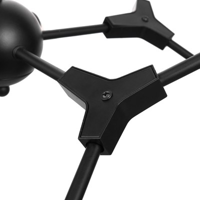 Люстра 99801/8 8х40W E14 черный/прозрачный 89х89х62 см - фото 1000176