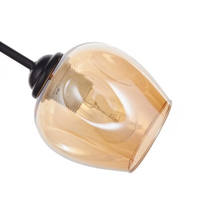 Люстра 49001/2 2х60W E27 золото/янтарный 45х13х32 см - фото 1000198