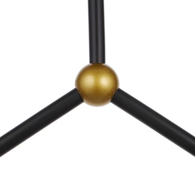 Люстра 49001/2 2х60W E27 золото/янтарный 45х13х32 см - фото 1000199