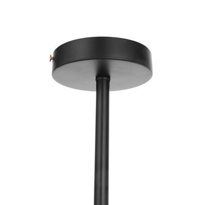 Люстра 74101/6 6х60W E27 черный/хром/янтарный 71х71х45 см - фото 1000222