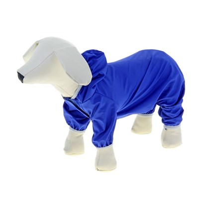 Комбинезон для собак, L (ДС 30 см, ОГ 38 см), синий - фото 1057818