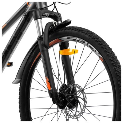 Велосипед 26" Stels Navigator-610 D, V010, цвет антрацитовый/оранжевый, размер 14" - фото 1121537