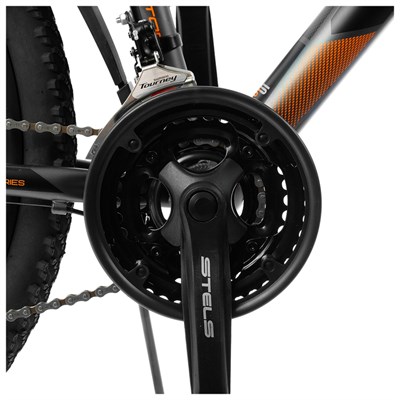 Велосипед 26" Stels Navigator-610 D, V010, цвет антрацитовый/оранжевый, размер 14" - фото 1121538