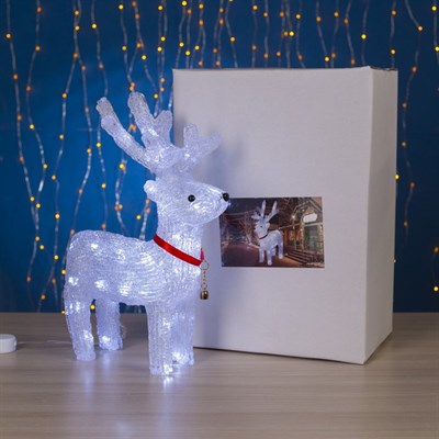 Фигура акрил. "Олененок" 28х10х36 см, контр. с димером, 40 LED, 220V - фото 1156393
