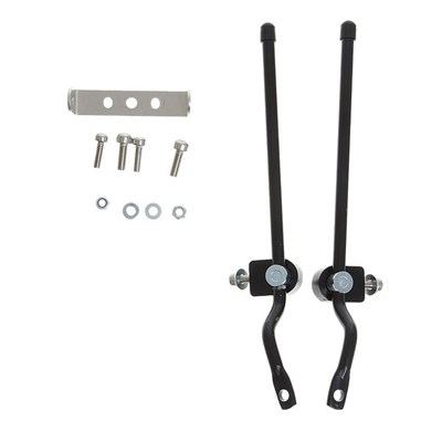 Багажник KWA-637-05, 26"-28", задний, алюминиевый, чёрный - фото 1157824