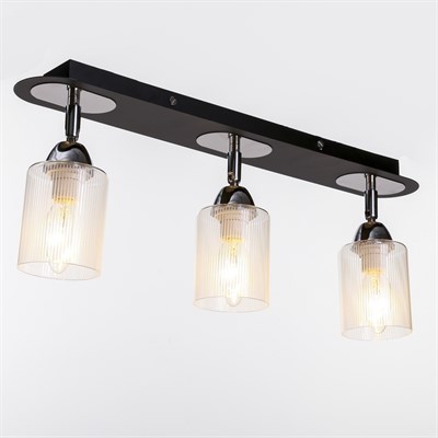 Спот "Аликанте" 3x60Вт E27 черный хром 35х35х15 см - фото 1207352