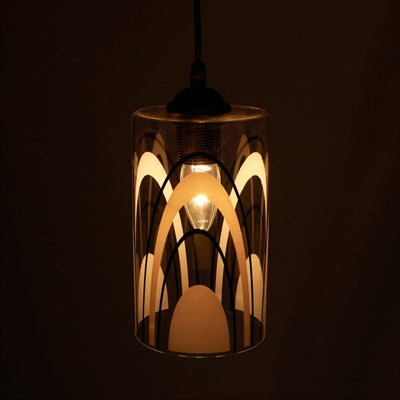 Люстра "Лидс" 1x60Вт E27 черный 12x12x100см. - фото 1246050