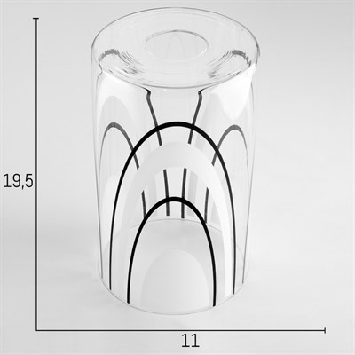 Люстра "Лидс" 1x60Вт E27 черный 12x12x100см. - фото 1246055
