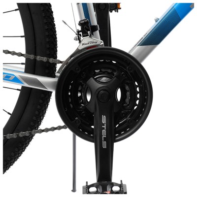 Велосипед 27,5" Stels Navigator-700 MD, F010, цвет серебристый/синий, размер 19" - фото 1288020