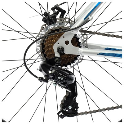 Велосипед 27,5" Stels Navigator-700 MD, F010, цвет серебристый/синий, размер 19" - фото 1288021