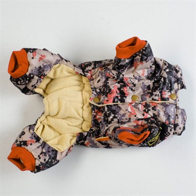 Комбинезон зимний ARMY, M (ОШ 26-30, ОГ 36-40, ДС 28 см), оранжевый - фото 1311292