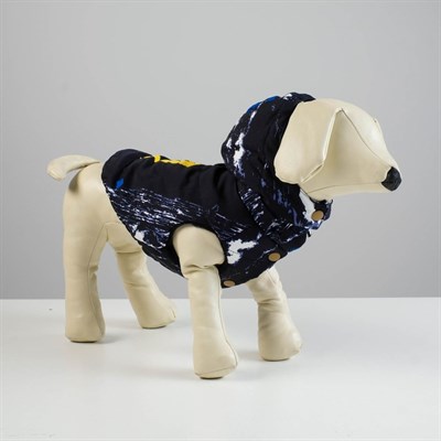 Куртка зимняя, L (ОШ 29-34, ОГ 41-47, ДС 31 см), синяя - фото 1312039