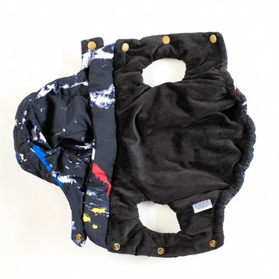 Куртка зимняя, XL (ОШ 32-35, ОГ 46-53, ДС 35 см), синяя - фото 1312056