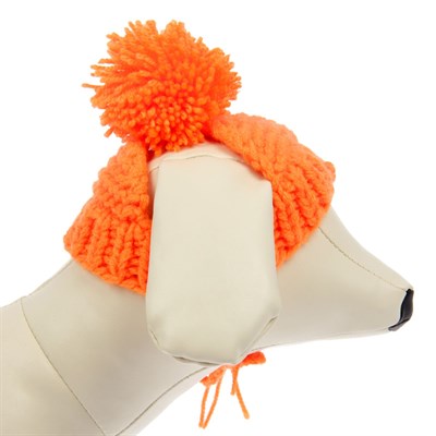 Вязаная шапочка с помпоном, M-L, объем головы 28 см, высота шапки 9 см МИКС - фото 1312252