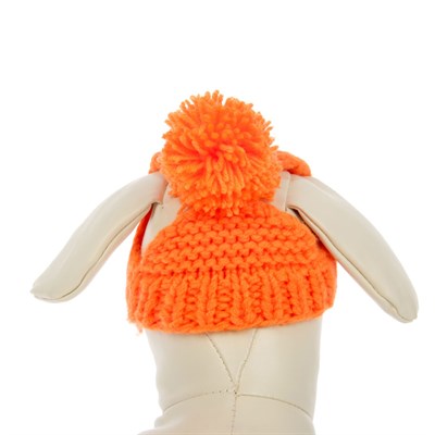Вязаная шапочка с помпоном, M-L, объем головы 28 см, высота шапки 9 см МИКС - фото 1312254