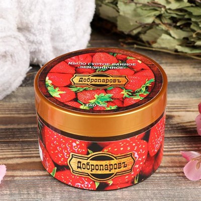 Мыло густое банное "Земляничное", 450 мл - фото 1352210