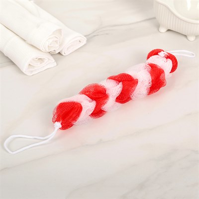 Мочалка для тела "Косичка", цвет МИКС - фото 1353004