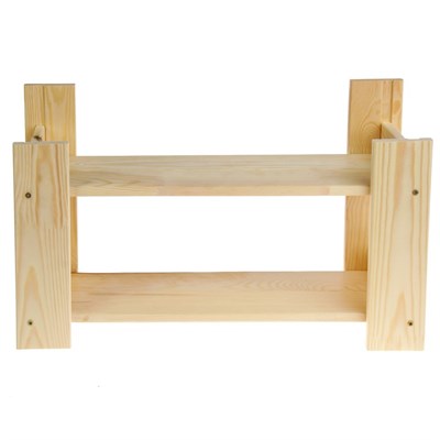 Стеллаж настенный с 2мя полками, 30х50х16,2см - фото 1354208