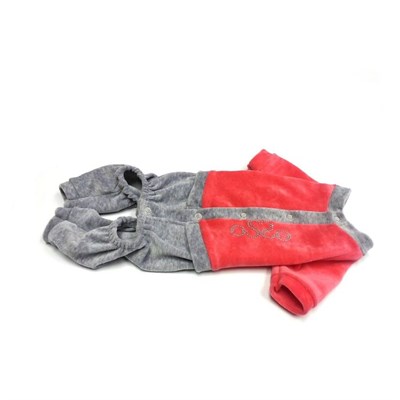 Спортивный костюм из велюра OSSO, 20 (ДС 20 см, ОГ 28-32 см), микс цветов - фото 1390320