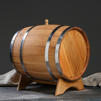 Бочка дубовая 30л, нерж. ст. - фото 1438448