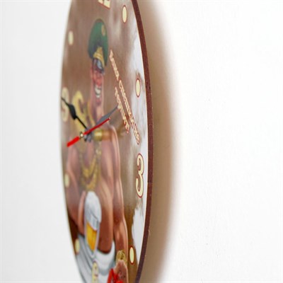 Часы настенные, серия: Интерьер, для бани "Баня спешки не терпит!" - фото 1442804