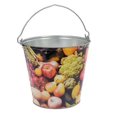 Ведро декоративное, 15 л, цвет МИКС - фото 1450565