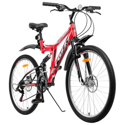 Велосипед 26" Foxx Freelander D, 2020, цвет красный, размер 18" - фото 1451393