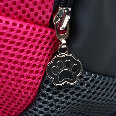 Рюкзак для переноски животных с креплением на талию, 31 х 15 х 39 см, розовый - фото 1474767