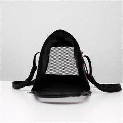 Сумка-переноска для животных раскладная, нейлон, 39 х 23 х 25 см, микс расцветок - фото 1475022