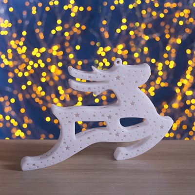 Фигура "Олень" 30х23 см, пластик, 20 LED, 240V RG/RB - фото 1483453