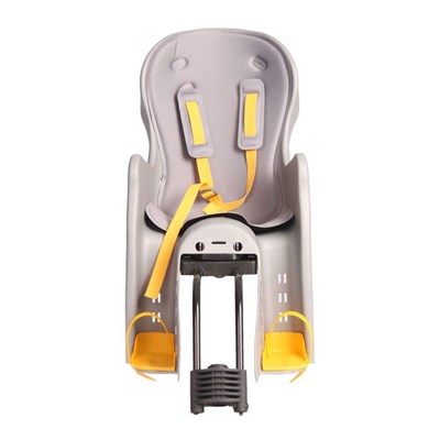 Велокресло заднее BQ-7-4 с регулировкой наклона, крепление на раму, цвет серый - фото 1484555