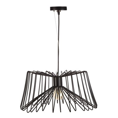 Светильник "Атом" 1х40Вт E27 черный 40х40х120 см. - фото 1486606