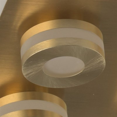 Светильник "Пунктум" 4x5Вт LED IP44 золото 24x24x7,5см - фото 1607266