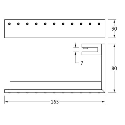 Светильник для зеркала LED, стекло; хром - стразы, LINEAG - фото 1608320
