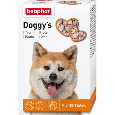Витамины Beaphar "Doggy's" для собак, микс, 180 шт - фото 1615259